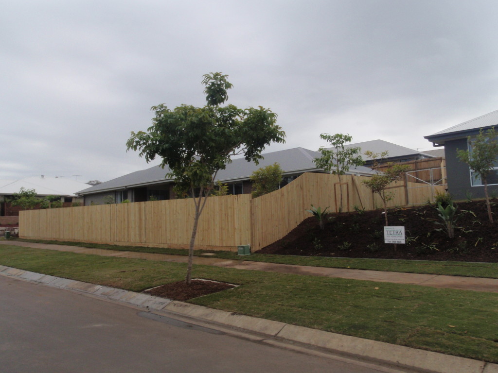 timber fence Brisbane Concrete, Landscaping & Earthmoving