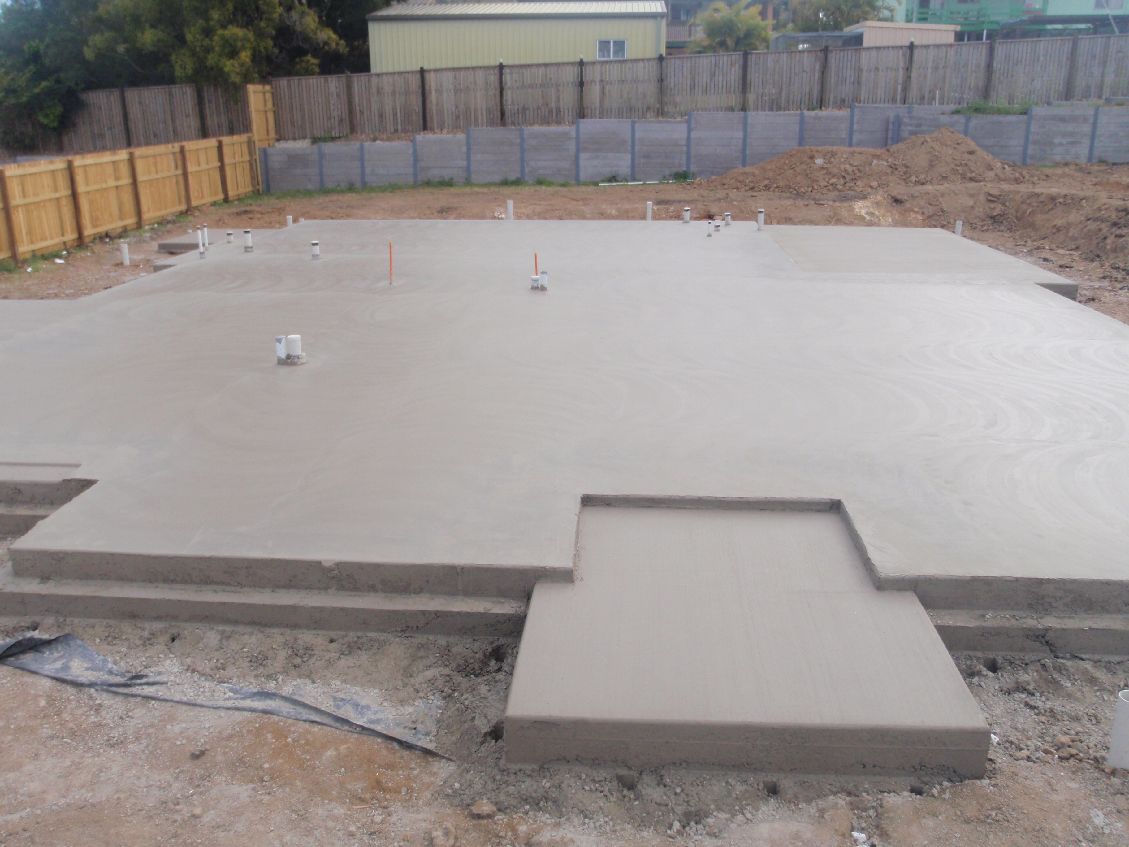 Concrete House Slab Step Down Entrance Brisbane Concrete Landscaping 